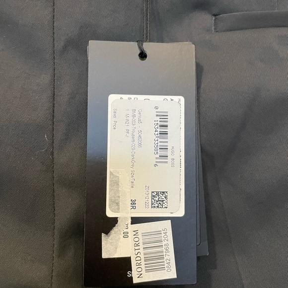 BOSS Genius Slim Fit Flat Front Dress Pants - 36 - Picture 6 of 8